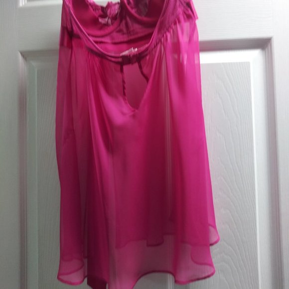 Victorias Secret Fucia Baby Doll 34 B - Picture 2 of 3